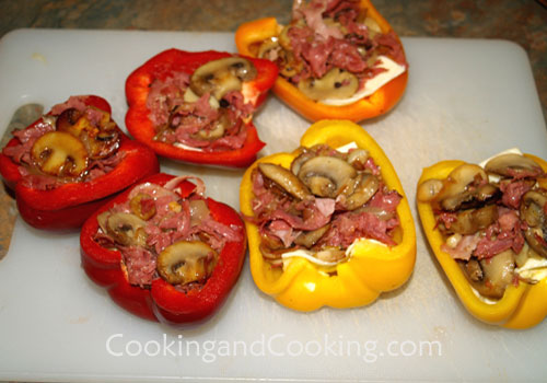 Philly Cheese Steak Stuffed Bell Peppers